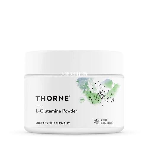 Thorne Research L-Glutamine Powder, 513G L-谷氨酰胺粉