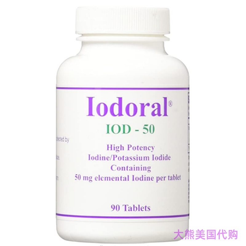 Iodoral Iod-50 High Potency Iodine/Potassium Iodide  90 Ct