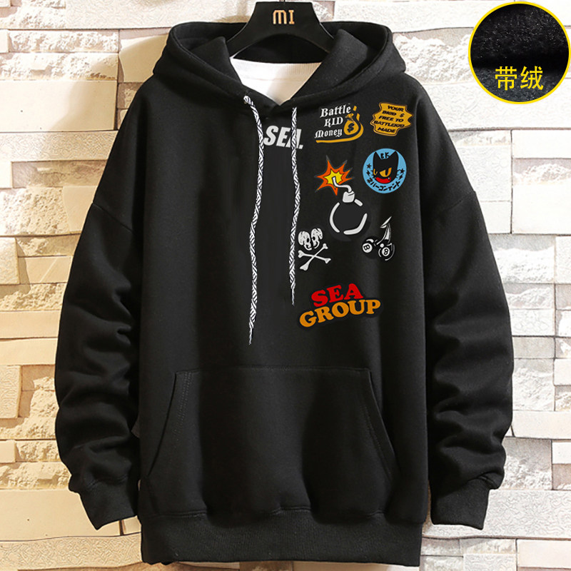 特大加肥加大11XL400斤卫衣帽衫