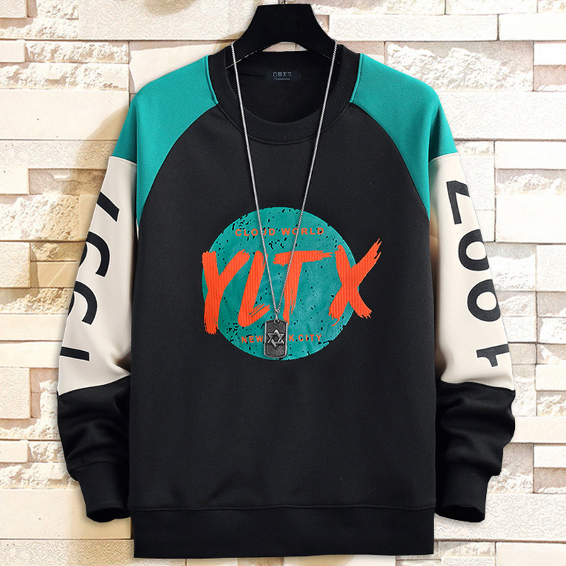 加肥加大肥佬加绒特大码圆领卫衣