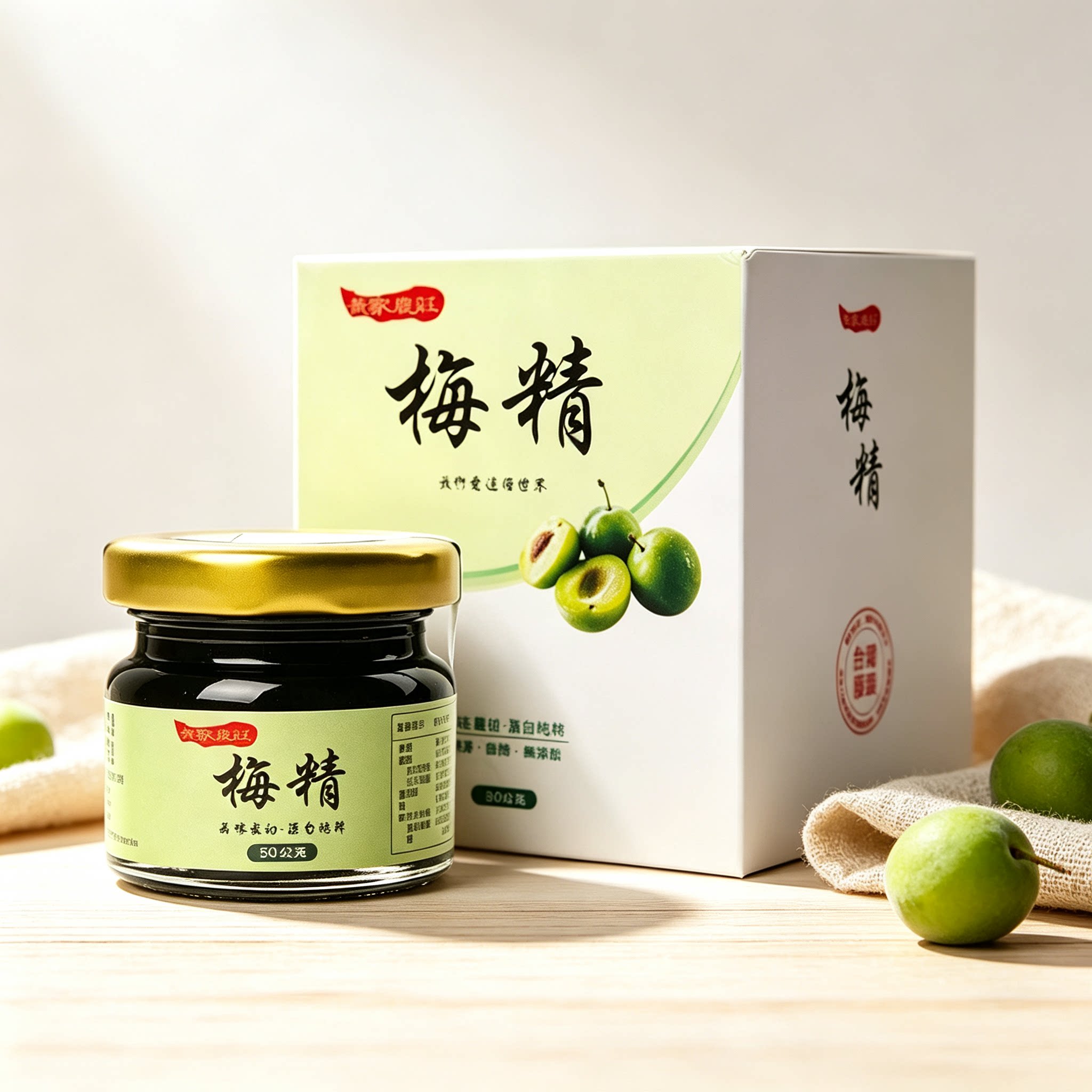 台湾原装进口黄家农庄青梅精新鲜青梅子汁浓缩酸梅膏丸高碱性食品