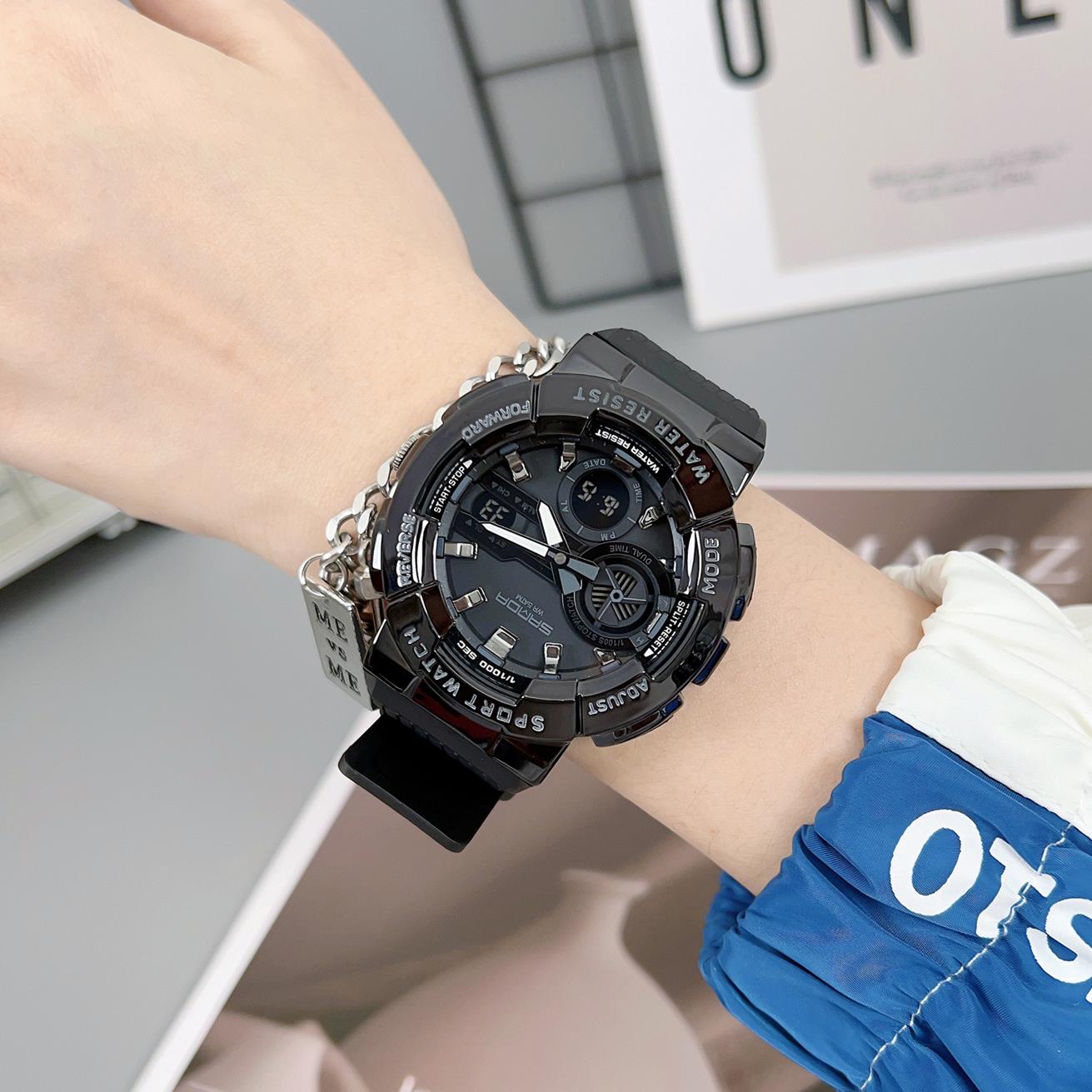 黑武士手表男女款多功能电子黑科技手表炫酷霸气高颜值防水电子表