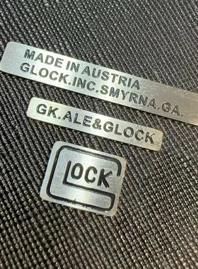 库拜来 p1 g17 g34金属铭牌贴三件套金属贴送胶水