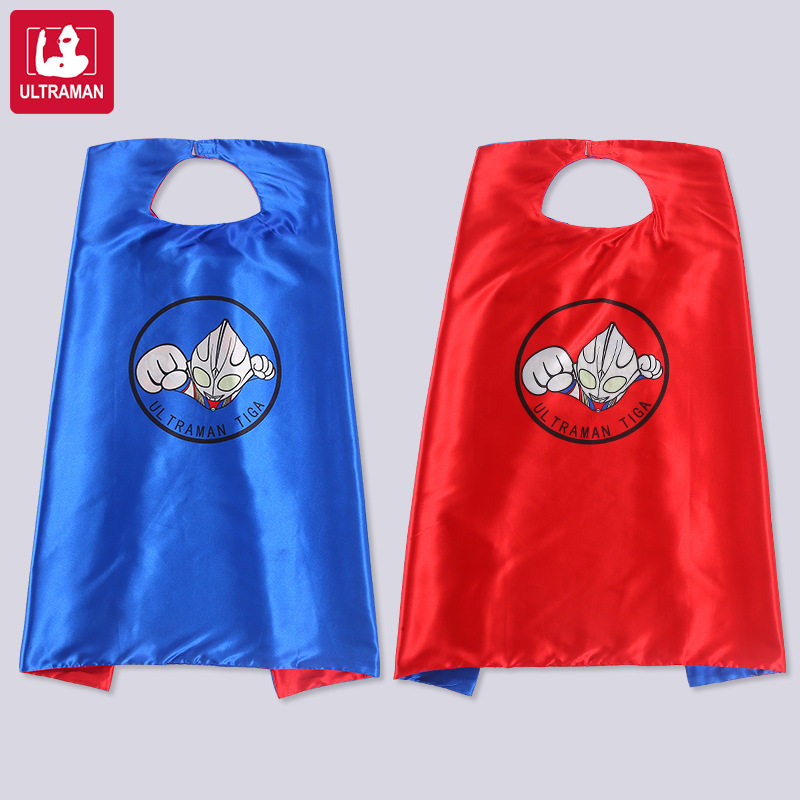 奥特曼披风儿童男孩披肩蜘蛛侠超人宝宝卡通斗篷防风万圣节cos服