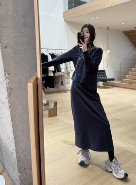 摩登197时尚休闲套装女2025春秋爆款莫代尔外套半身裙两件套 1F33