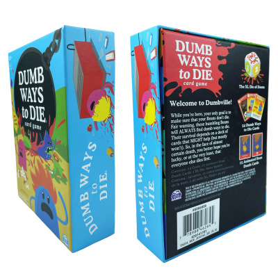 全英文Dumb Ways to Die plush card game  聚会桌游聚会