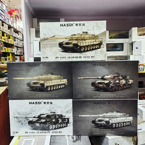 164豹2A6主战tanke车轮履带模型
