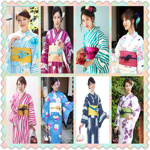 正统日本和服浴衣女款长款樱花5件套旅游拍照年会写真演出服在类目 女装/女士精品, 唐装/民族服装/舞台服装, 民族服装/舞台装中 - 来自Buy2taobao.com提供专业的淘宝代购服务