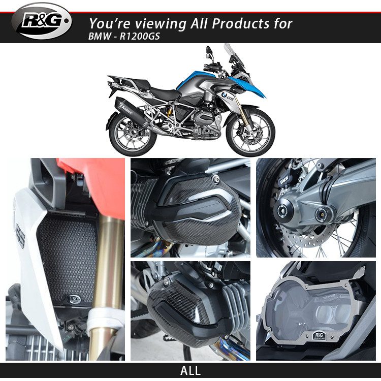 英国rg改装 车身保护杠水箱护网减震套车台堵头 宝马水鸟r1200gs