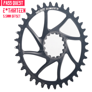 PASSQUEST E13正负齿单盘boost 3mm 5.5mm offset直装山地车牙盘