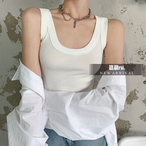 弹力螺纹遮副乳产后哺乳上衣背心