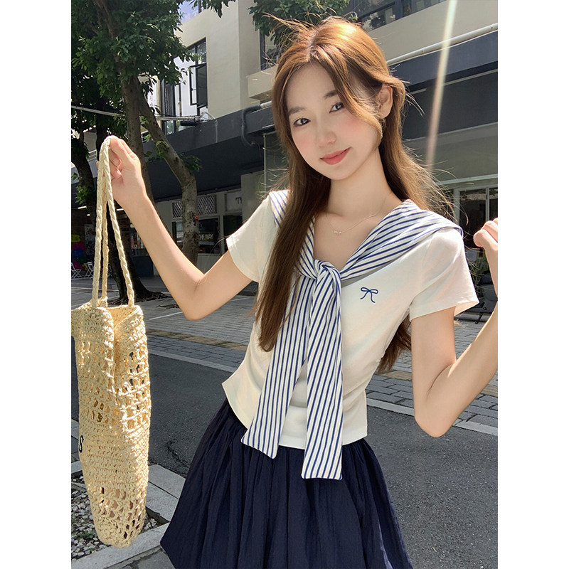 哺乳夏装外出纯棉假两件披肩短袖T恤产后辣妈款修身显瘦喂奶上衣