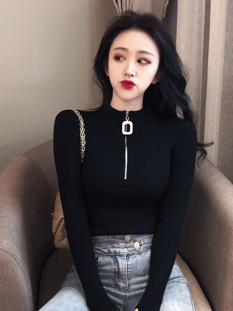 간호 탑 가을 겨울 지퍼가 달린 하프 터틀넥 플러스 벨벳 두꺼운 바닥 스웨터 모유 수유 기간을위한 뜨거운 엄마 스타일 스웨터