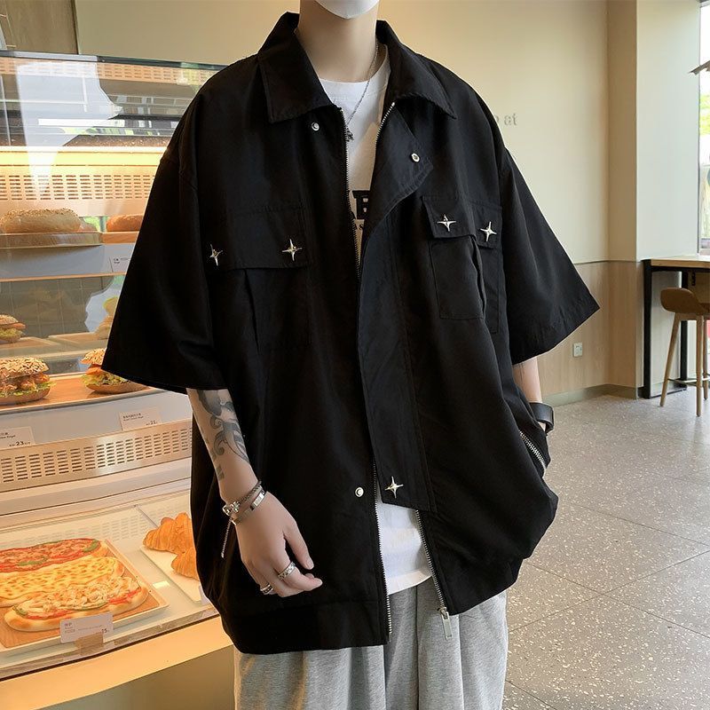 港风潮牌男运动痞帅复古青少年