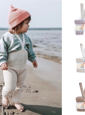 ins爆款宝宝举重裤婴儿背带裤高腰打底裤袜春秋针织不连脚ss升级