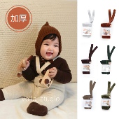 宝宝秋冬ins泰迪绒举重裤 保暖 外出长裤 加厚毛圈背带裤 婴儿打底裤