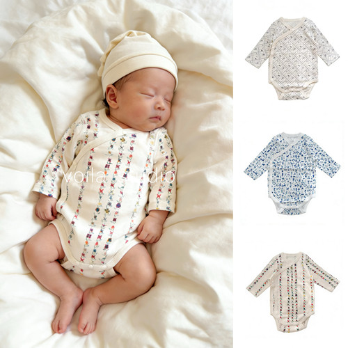 匹马棉长袖侧开包屁衣婴儿哈衣