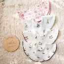 韩系婴儿圆形围嘴马年A类纯棉宝宝滚边口水巾双面360度可旋转韩版