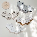 韩系婴儿围嘴纯棉宝宝花瓣口水巾A类双面360度可旋转柔软吸水