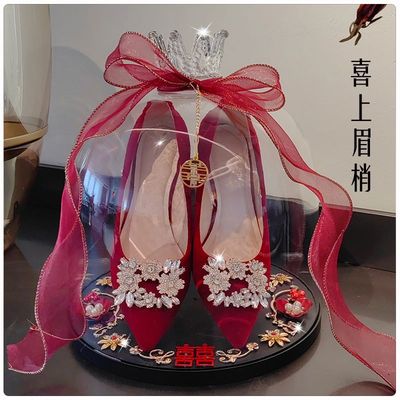 套圈婚鞋婚鞋盒水晶盒