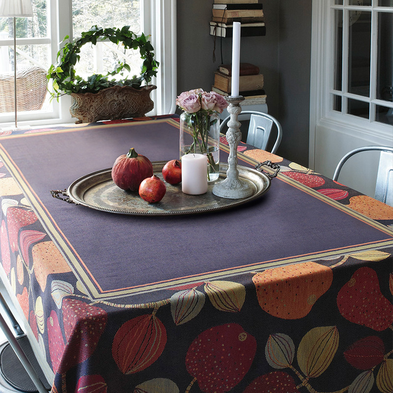 瑞典ekelund 富贵果中式桌布 全棉提花欧式美式餐台布茶几布艺|ruв категории домашний ткань, скатерть, скатерть - от Buy2taobao.com для оказания профессиональной услуги покупки агента Taobao