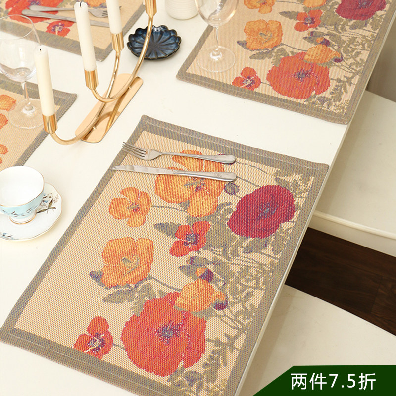 瑞典Ekelund 欧式吸水餐桌垫家用花瓶垫 全棉餐具隔热杯垫,居家布艺,餐垫,淘宝优惠券,粉丝福利购,淘宝优惠卷