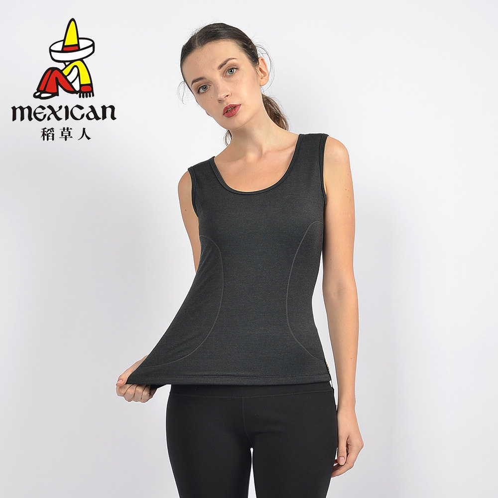 稻草人女士三层加厚桑蚕丝保暖背心冬季保暖打底背心宽肩28506,女士内衣/男士内衣/家居服,保暖背心,淘宝优惠券,粉丝福利购,淘宝优惠卷