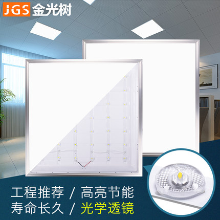 集成吊顶led平板灯嵌入式 厨房卫生间灯具吸顶铝扣板led灯300x600