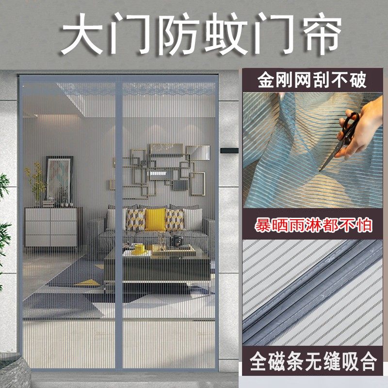 纱帘自吸家用大门口防蚊2022新款图片