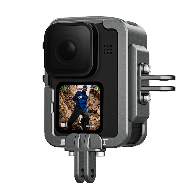 泰迅适用gopro12金属兔笼竖拍Gopro11/10/9运动相机保护壳