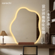 异形led带灯云朵智能镜子台式 桌面化妆镜带底座主卧大尺寸化妆镜