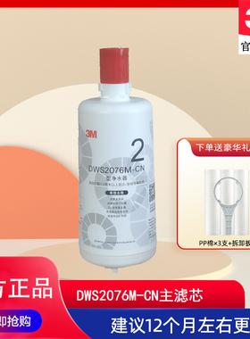 3M净水器家用厨房直饮DWS2076M-CN净水机后置精滤芯替换耗材