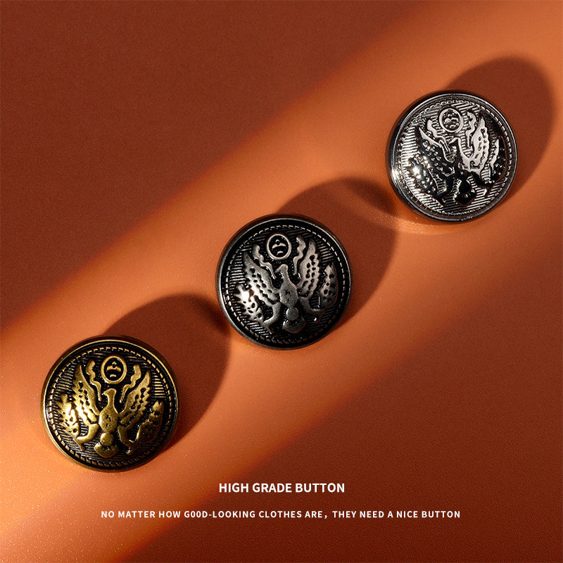 金属扣子大衣风衣百搭装饰钮扣男女毛衣上衣外套高档复古纽扣配件,居家布艺,纽扣,淘宝优惠券,粉丝福利购,淘宝优惠卷