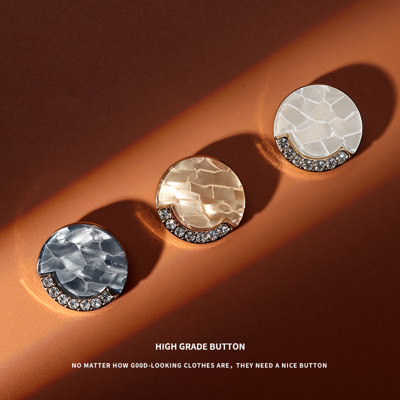 羊绒大衣高档镶钻钮扣风衣上衣