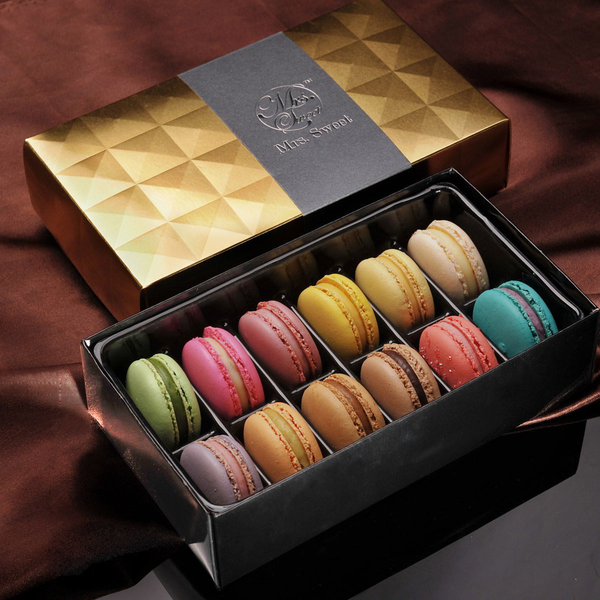 食婶马卡龙甜点法式正宗网红零食生日情人节礼物礼盒12枚礼盒装