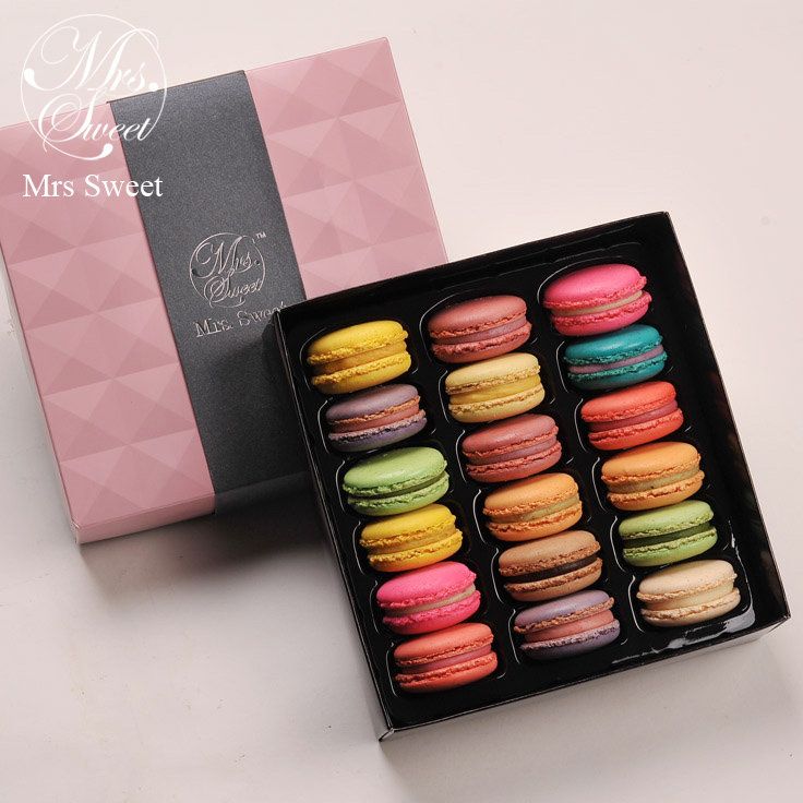 食婶马卡龙蛋糕18枚礼盒装生日七夕情人中秋节礼物网红特产面包