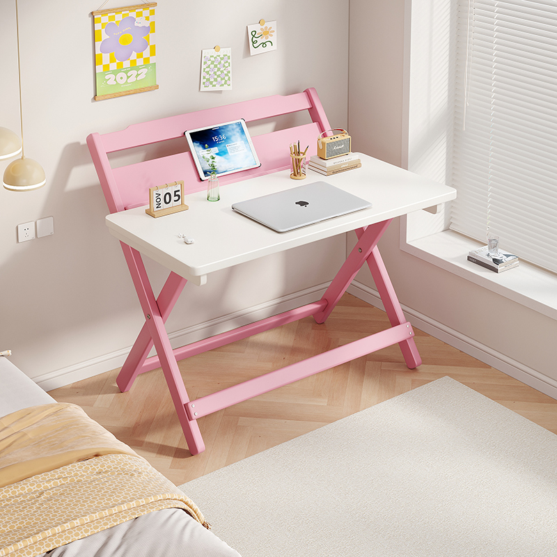 小孩书桌儿童学习桌小学生家用写字桌小户型可折叠免安装2025新款