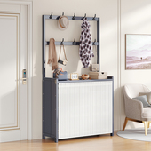 简易防尘鞋 架衣帽架一体多层大容量家用门口出租房宿舍置物架