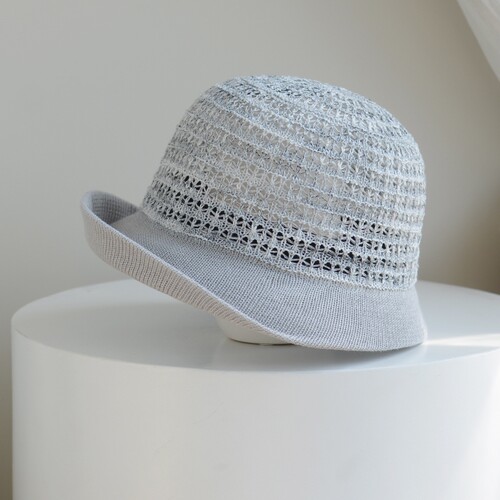 日系卷边镂空渔夫帽女士春夏薄款