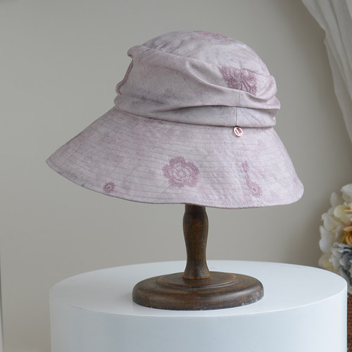 春夏大檐防晒天丝渔夫帽女显脸小