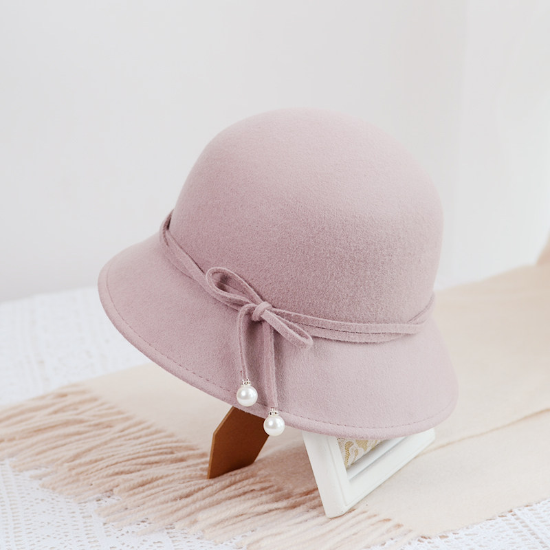 帽子女新款潮秋冬羊毛呢英伦百搭小礼帽韩版文艺蝴蝶结渔夫帽盆帽,服饰配件/皮带/帽子/围巾,帽子,淘宝优惠券,粉丝福利购,淘宝优惠卷