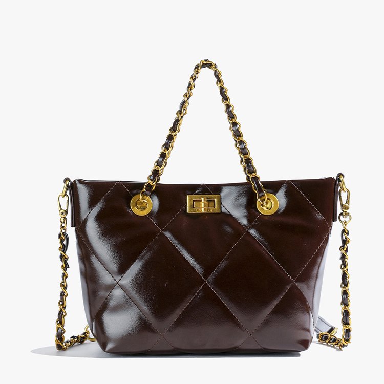 2025冬季新款格纹其他单肩包均码PU2024年秋季托特包