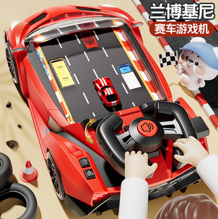 儿童赛车闯关大冒险避障游戏机玩具益智男3岁6小汽车模拟驾驶礼物