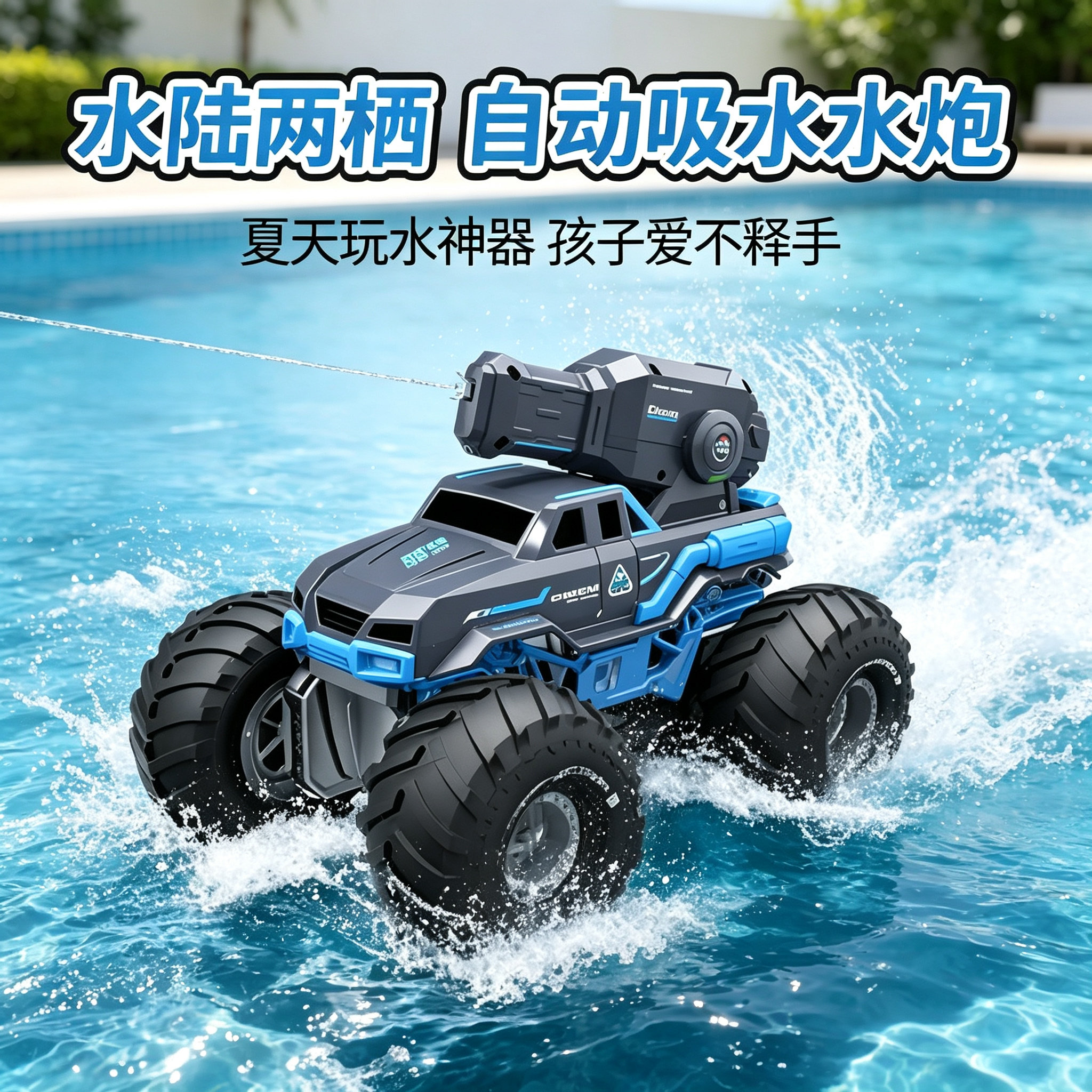 手势感应水炮发射水陆两栖坦克车