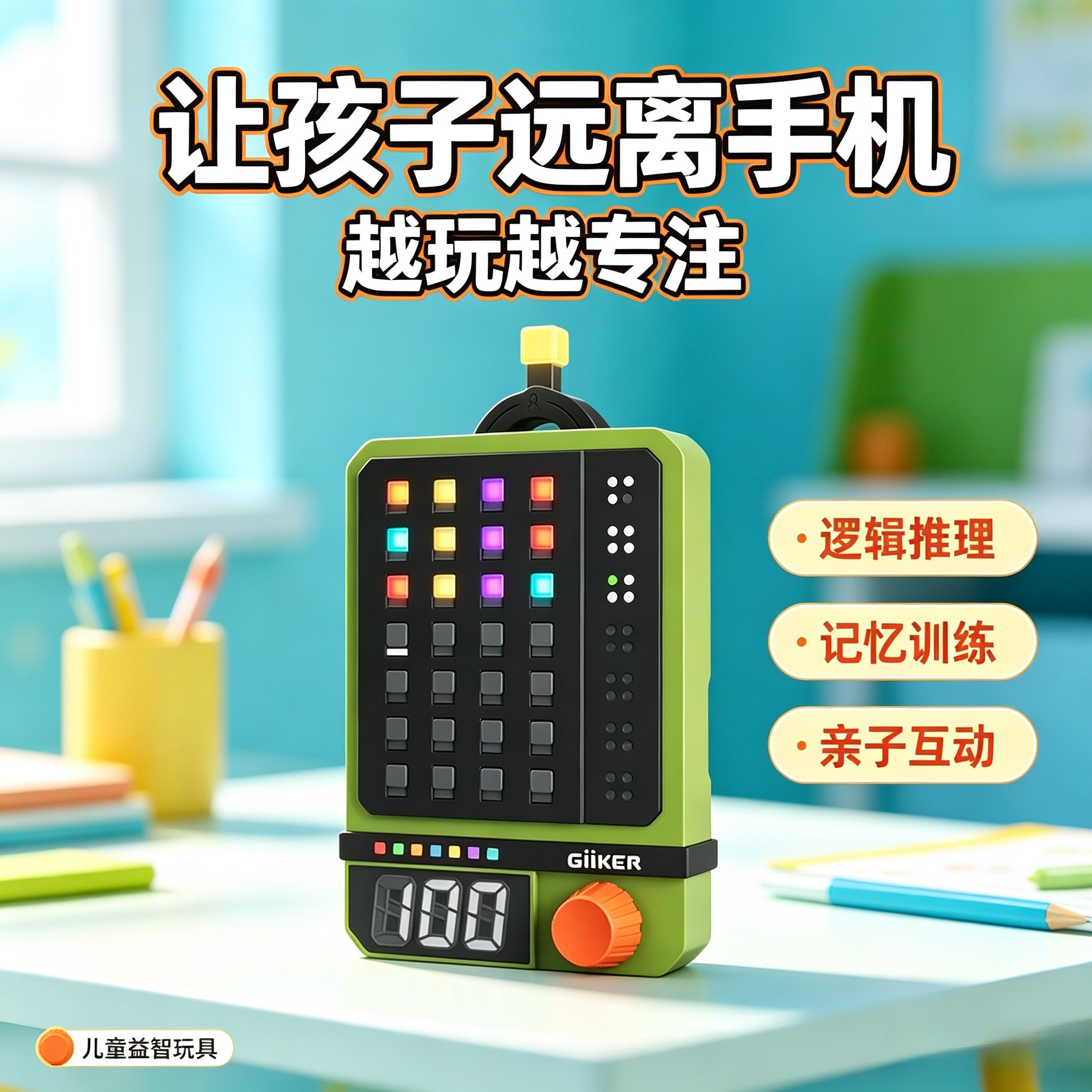 计客儿童密码机逻辑解密双人闯关
