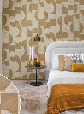 omexco比利时原装进口墙布现代卧室书房轻奢几何线条壁纸Cas61 62
