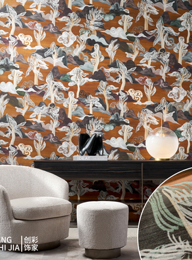 ARTE Alaya原装进口壁纸萨兰达森林织物客厅卧室墙布11540 11541