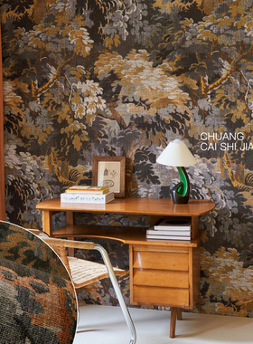 ARTE DIORÉ比利时天然纺织墙布48010 48011复古美式森林挂毯壁纸