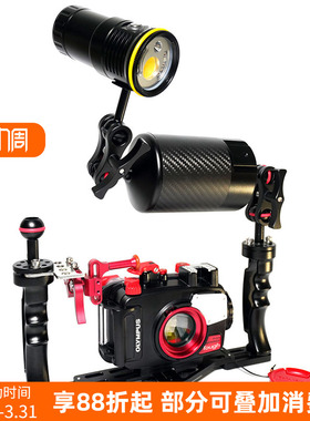 潜水摄影Olympus奥林巴斯TG7/6 支架防水壳套装广角微距水下拍照