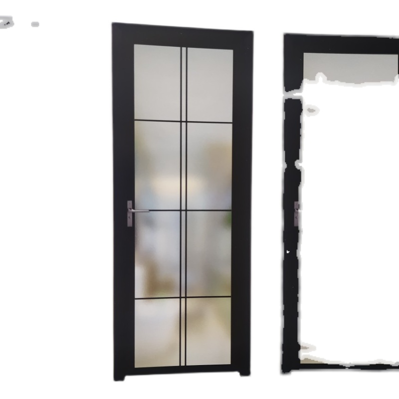 家用钛镁合金平开门卫生间厨房玻璃门